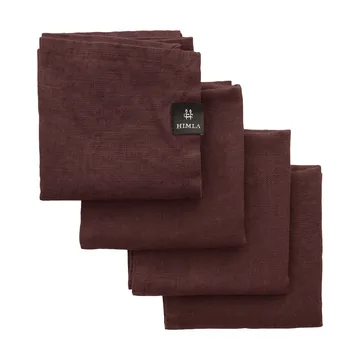 Tovagliolo Sunshine confezione da 4 - Burgundy (rosso) - Himla