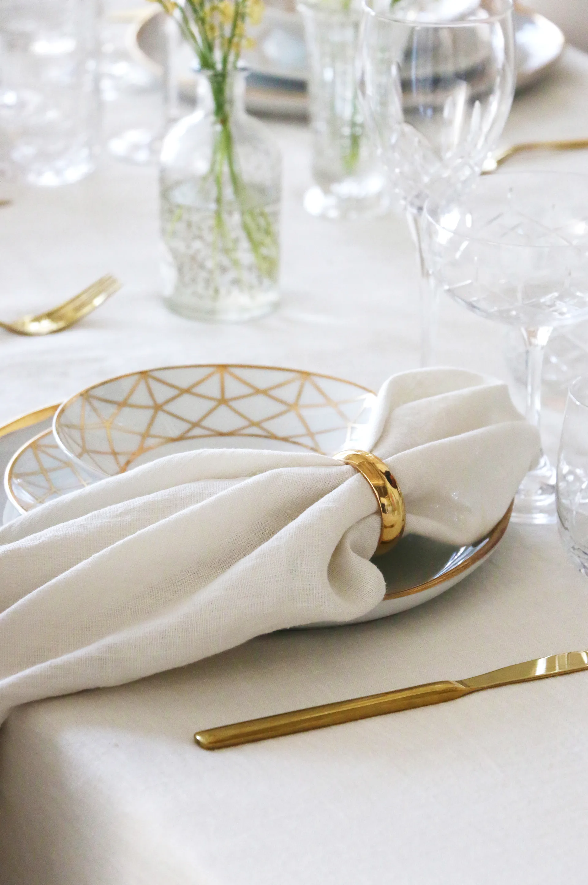 Tovagliolo Sunshine confezione da 4, Fog (beige) Himla