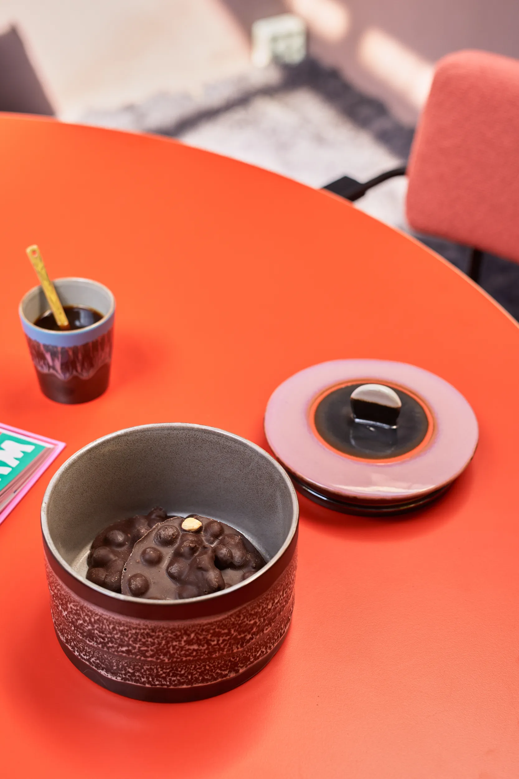 Barattolo per biscotti 70's cookie jar Ø17 cm, Disco HKliving