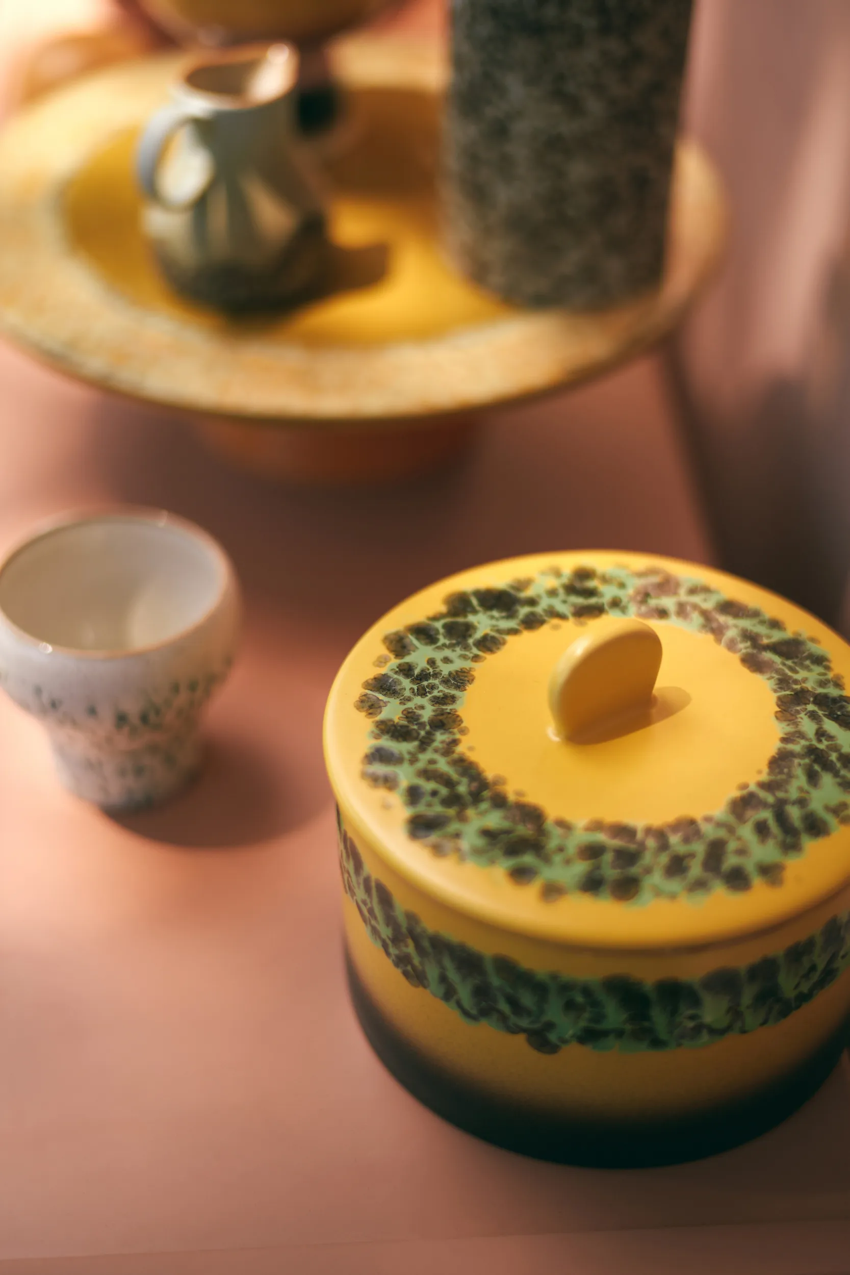 Barattolo per biscotti 70's cookie jar Ø17 cm, Kelp HKliving