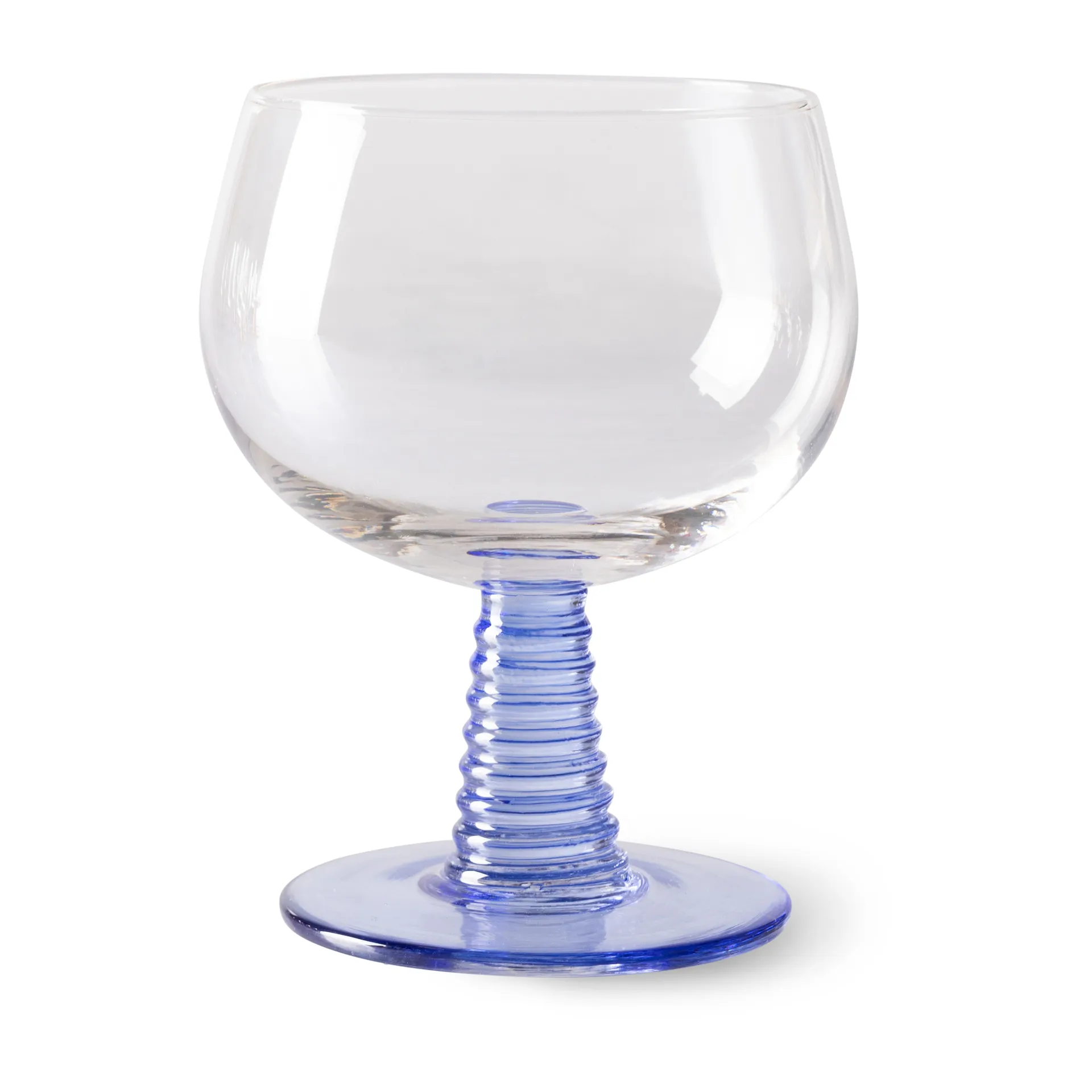 Calice da vino Swirl - basso, Blu HKliving