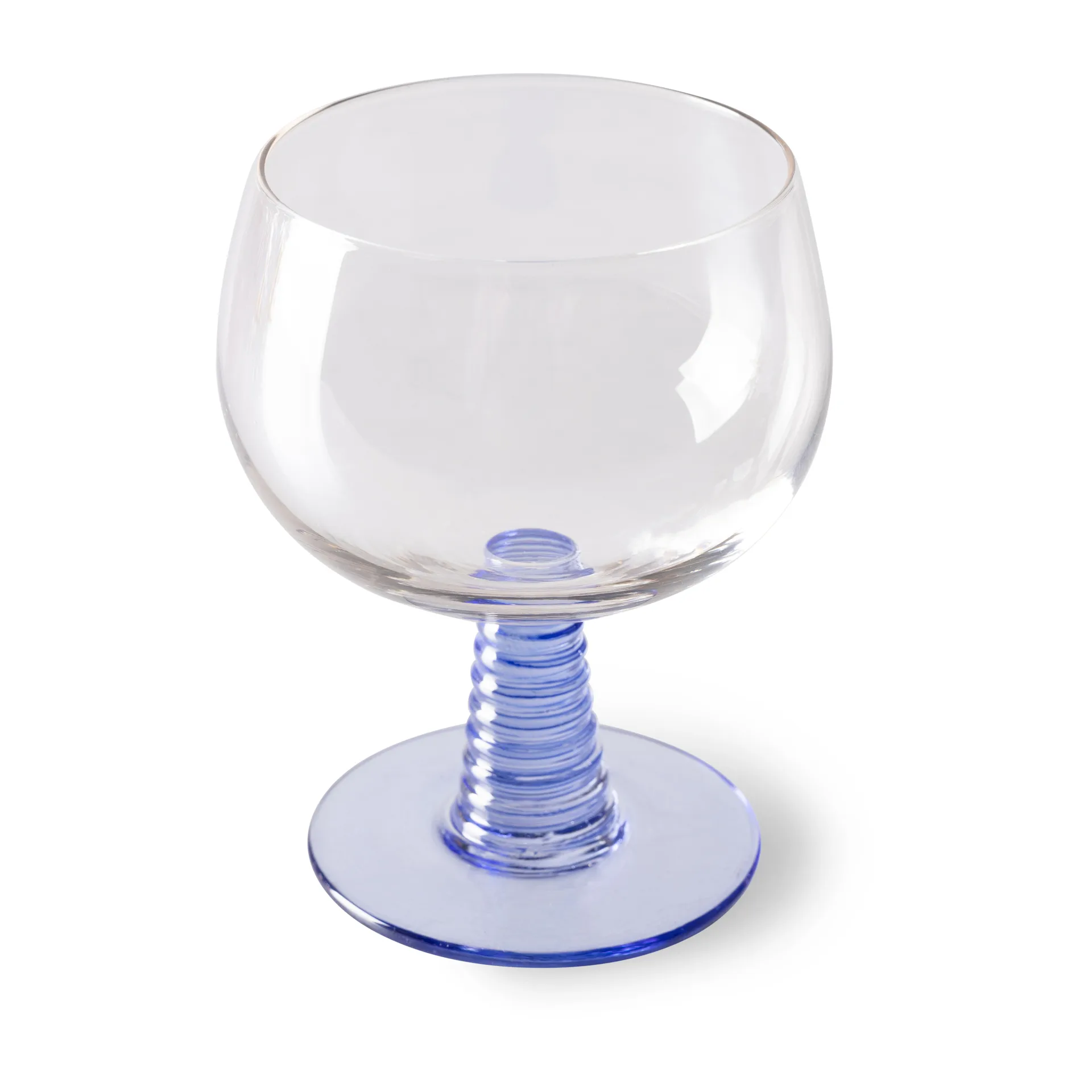 Calice da vino Swirl - basso, Blu HKliving