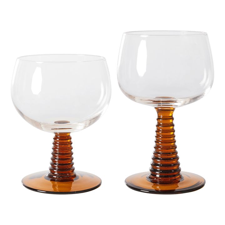 Calice da vino Swirl - basso, Ocra HKliving