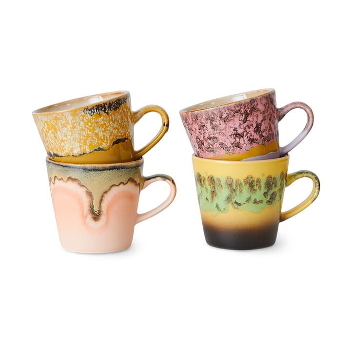 Ceramiche anni '70 Americano Tazza 26 cl confezione da 4 - Radiant - HKliving