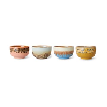 Ciotola 70's Ø13,5 cm in confezione da 4 - Seabreeze - HKliving