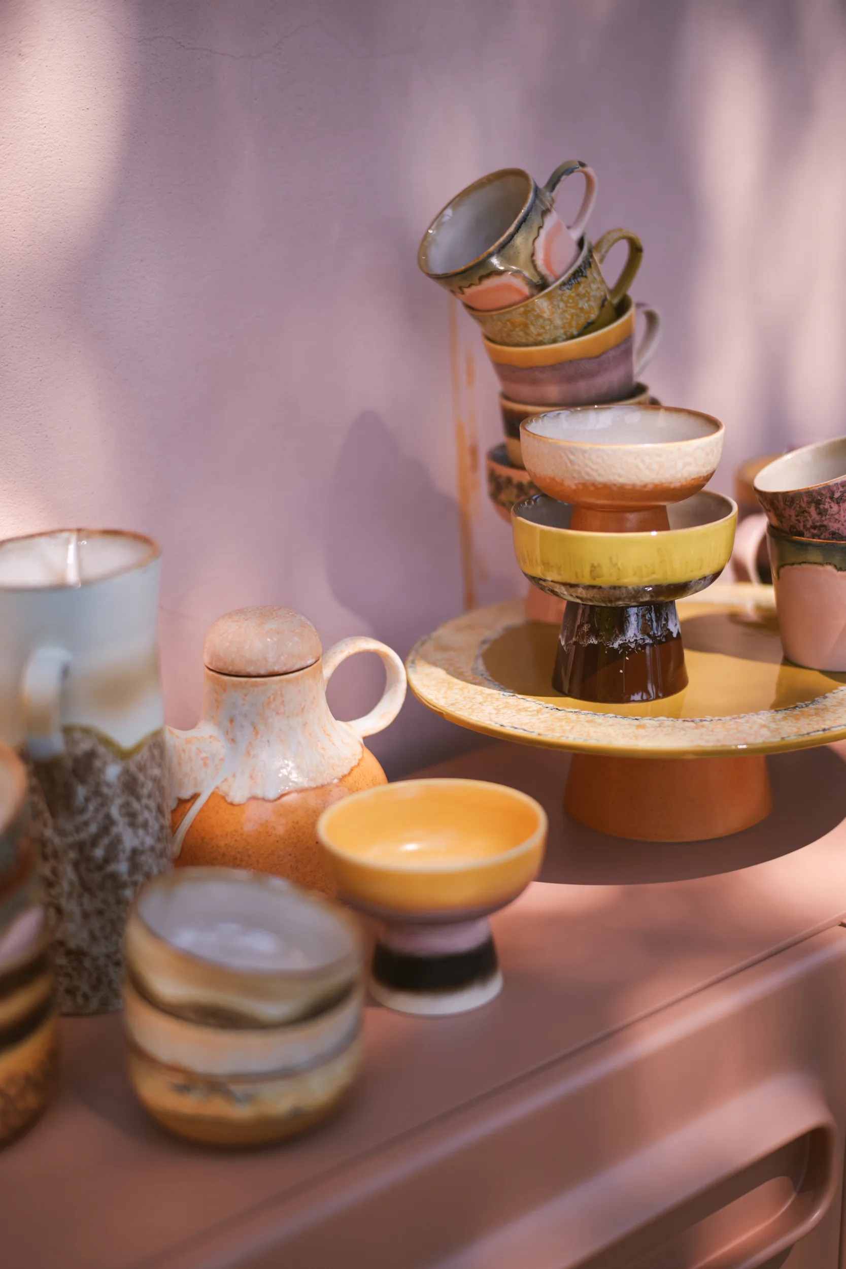 Ciotola da tapas su piede 70's L Ø12,5x11 cm, Creek HKliving