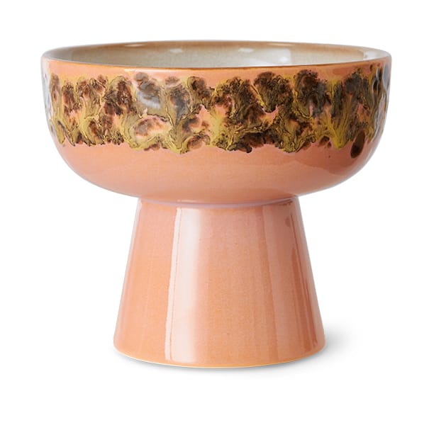 Ciotola da tapas su piede 70's L Ø12,5x11 cm - Lussureggiante - HKliving
