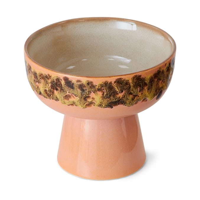 Ciotola da tapas su piede 70's L Ø12,5x11 cm, Lussureggiante HKliving