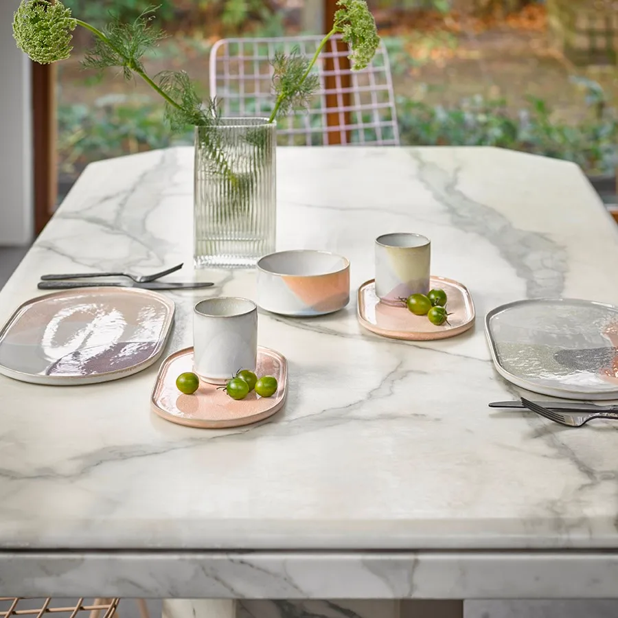 Ciotola in ceramica Gallery Ø 12 cm, Blu-pesca HKliving