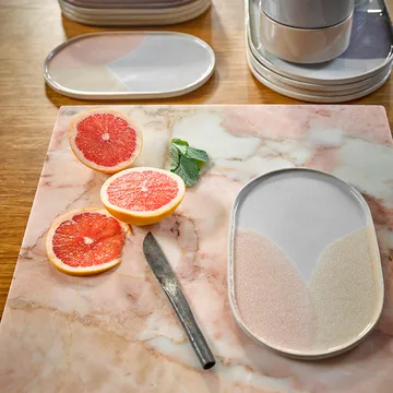 Ciotola in ceramica Gallery Ø 12 cm - Blu-pesca - HKliving