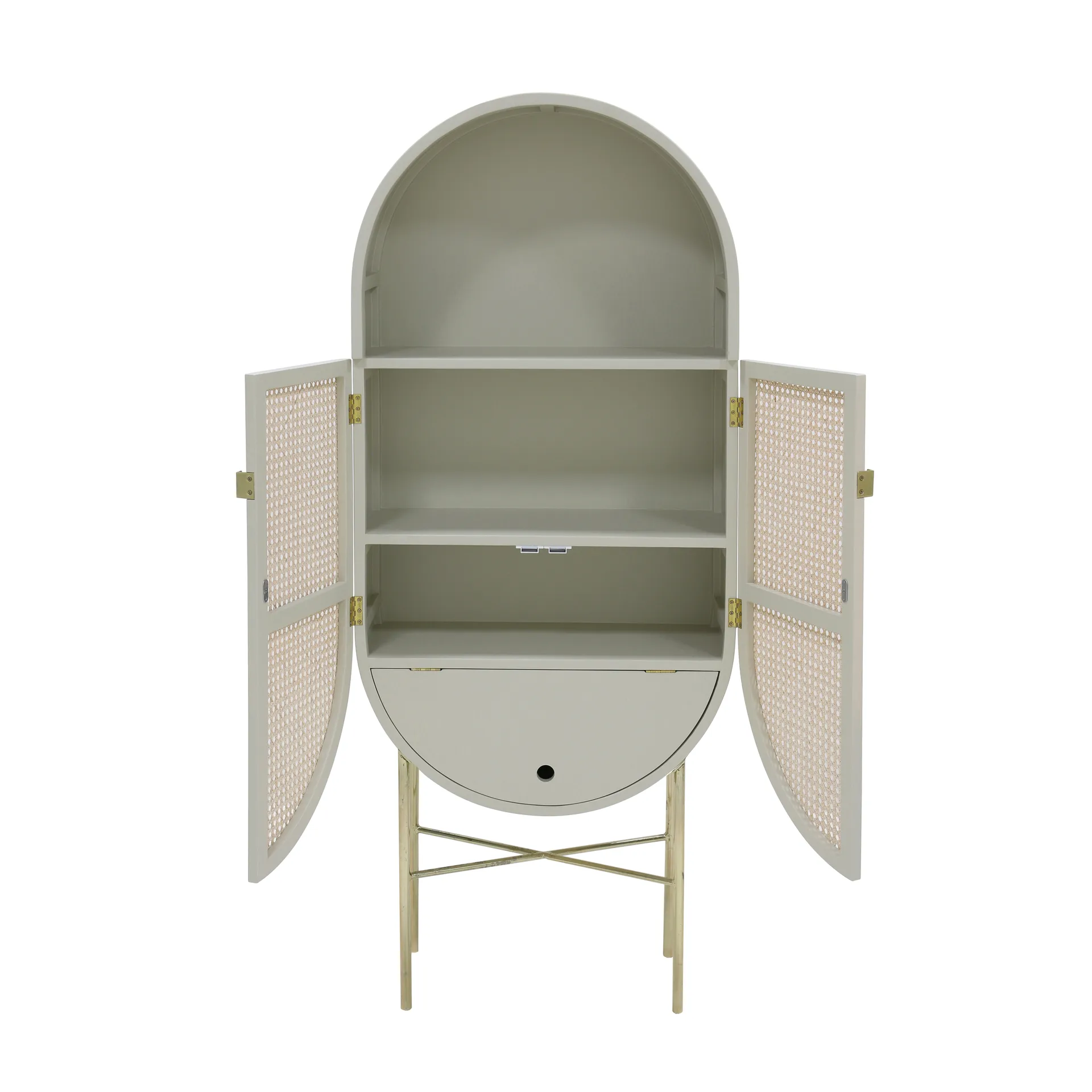 Credenza ovale retrò HKliving, grigio verde HKliving