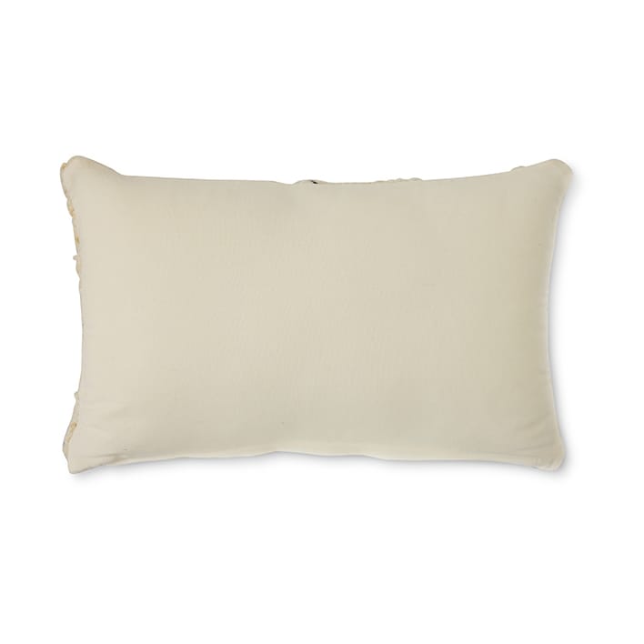 Cuscino a righe in lana naturale 30x50 cm, Bianco HKliving