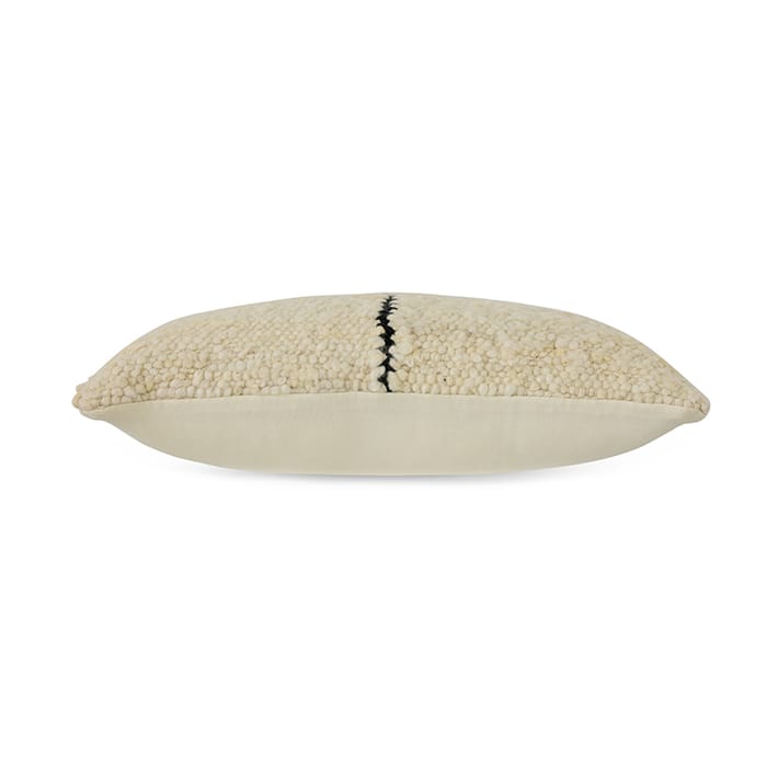 Cuscino a righe in lana naturale 30x50 cm, Bianco HKliving