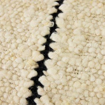 Cuscino a righe in lana naturale 30x50 cm - Bianco - HKliving