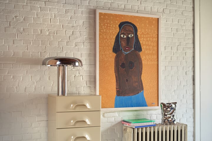 Lampada da tavolo a fungo HK Living, Cromo HKliving