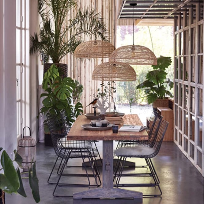 Lampada intrecciata HKliving, naturale HKliving