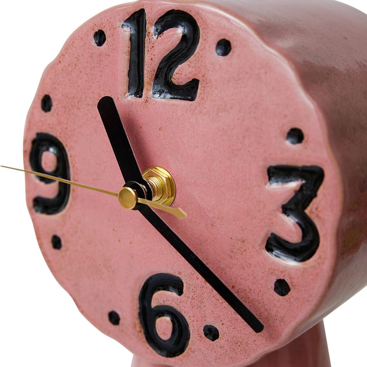 Orologio in ceramica retrò 16,2 cm, Pink HKliving