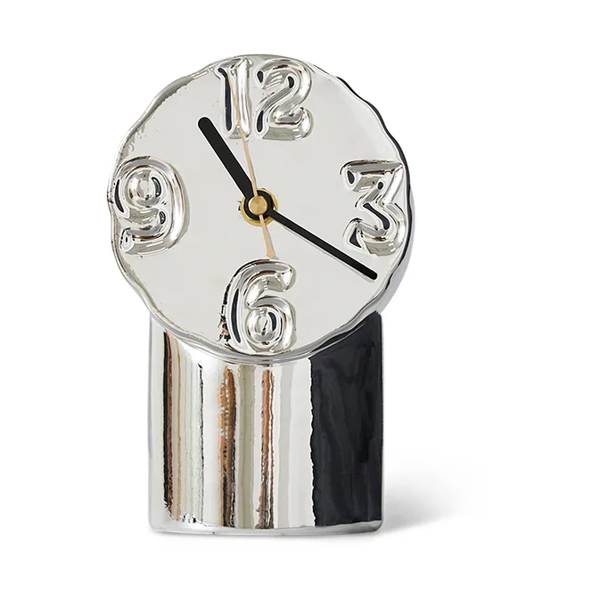Orologio in ceramica retrò 17,5 cm, Chrome HKliving