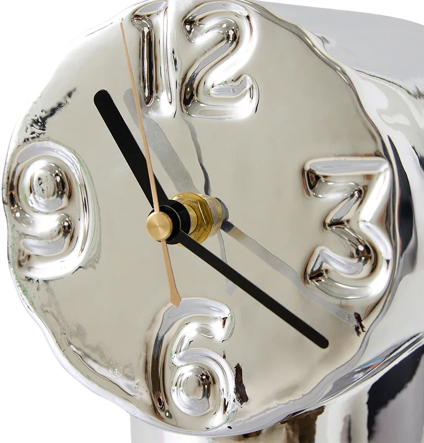 Orologio in ceramica retrò 17,5 cm, Chrome HKliving