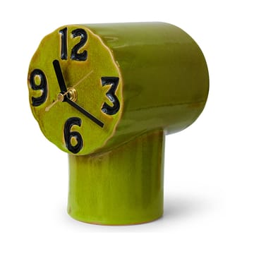 Orologio in ceramica retrò 18 cm - Oliva - HKliving