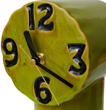 Orologio in ceramica retrò 18 cm - Oliva - HKliving
