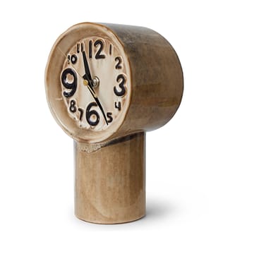 Orologio in ceramica retrò 23,5 cm - Crema - HKliving