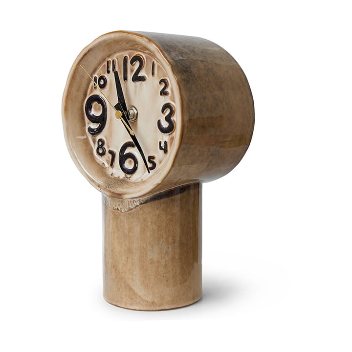 Orologio in ceramica retrò 23,5 cm, Crema HKliving