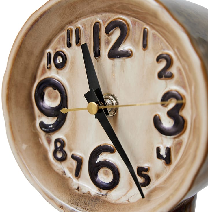 Orologio in ceramica retrò 23,5 cm, Crema HKliving