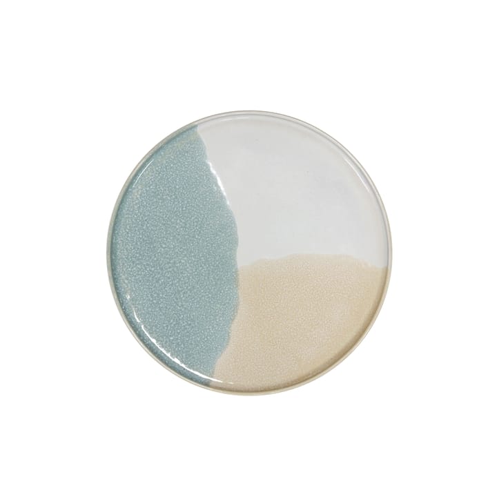 Piattino rotondo in ceramica Gallery, menta/nude HKliving