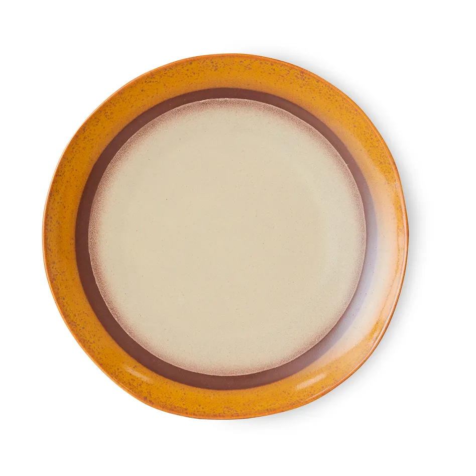 Piatto 70's Ø27,5 cm confezione da 2, Cocco HKliving