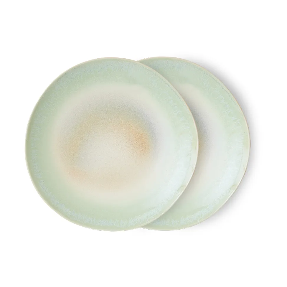 Piatto 70's Ø27,5 cm confezione da 2, Palms HKliving