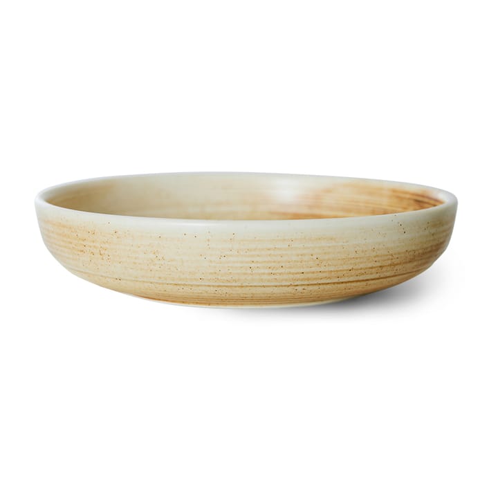 Piatto fondo Home Chef large Ø21,5 cm - Rustic cream, marrone - HKliving