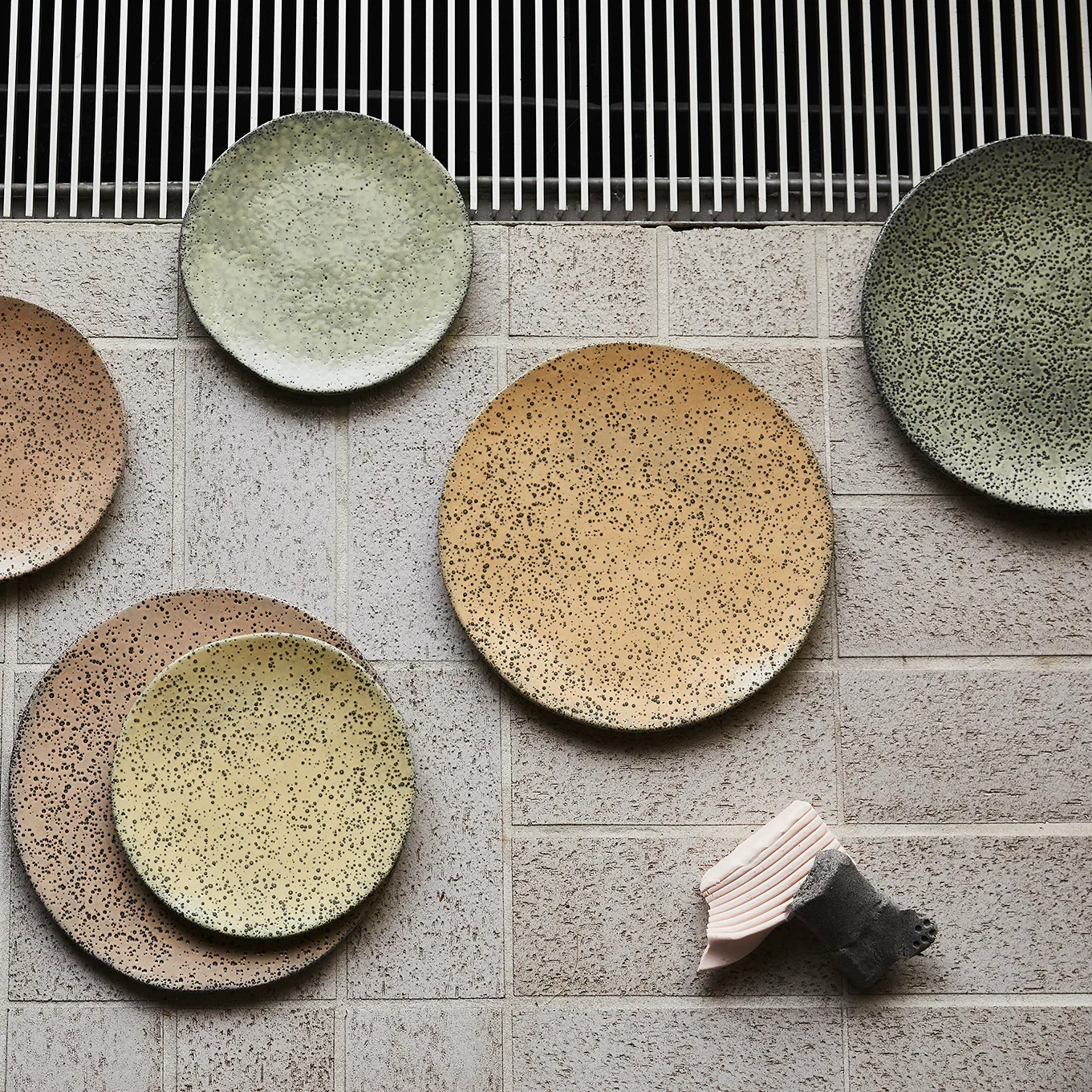 Piatto Gradient 29 cm 2 pezzi, verde HKliving