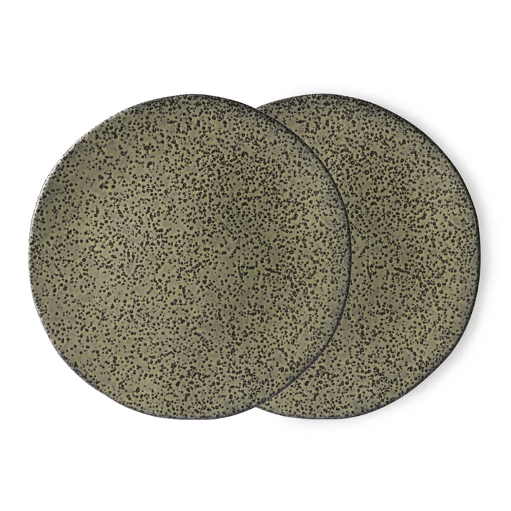 Piatto Gradient 29 cm 2 pezzi, verde HKliving
