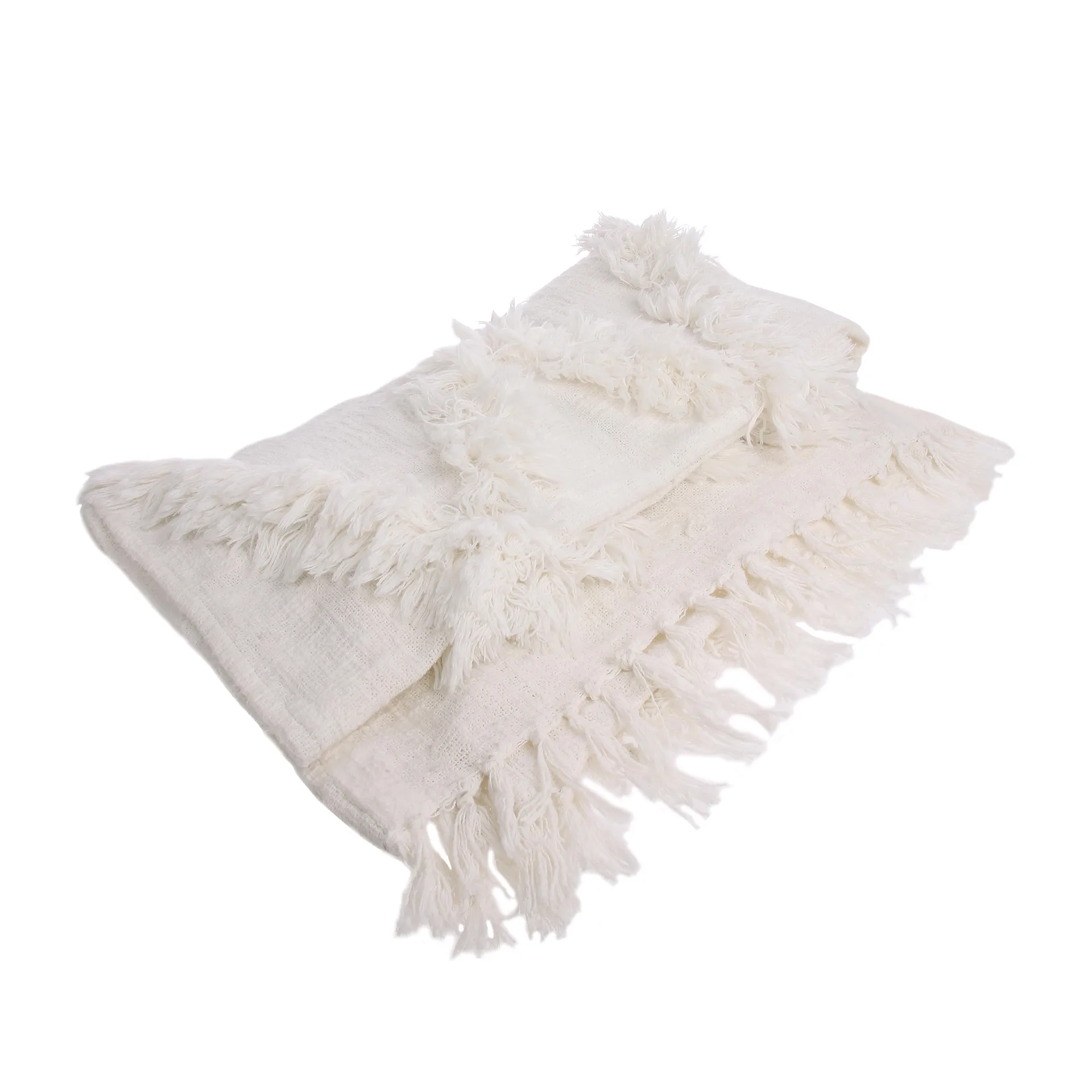 Plaid HKliving con nappe, bianco HKliving