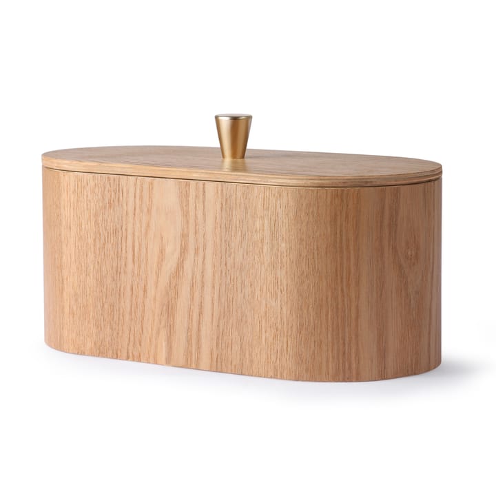 Scatola di legno HKliving con coperchio - Marrone scuro - HKliving