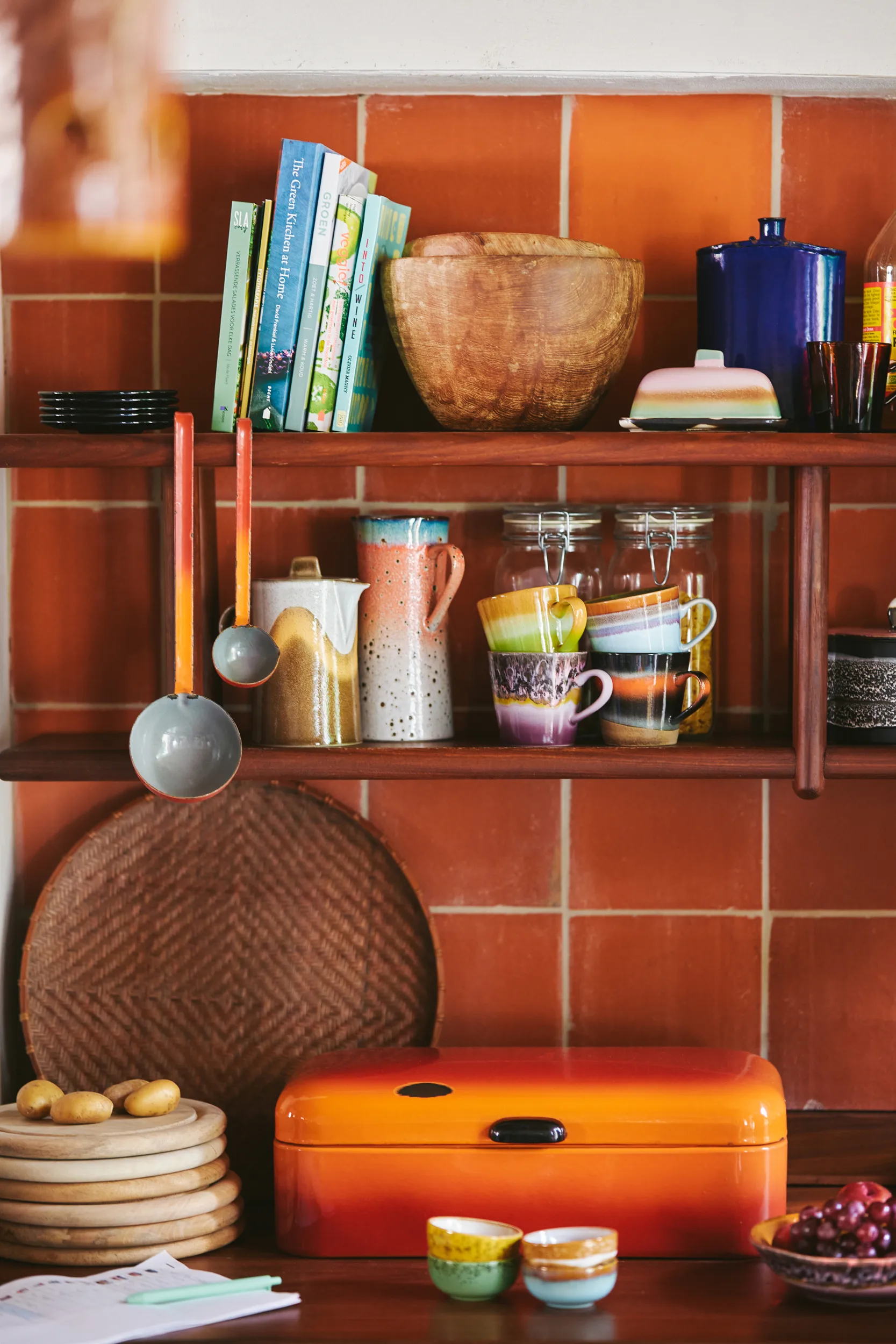 Set di 4 tazze da cappuccino 70's, Solid HKliving