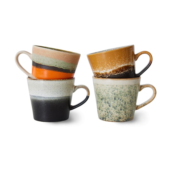 Set di 4 tazze da cappuccino 70's - Verve - HKliving