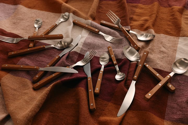 Set di posate anni '70, 16 pezzi, Legno HKliving