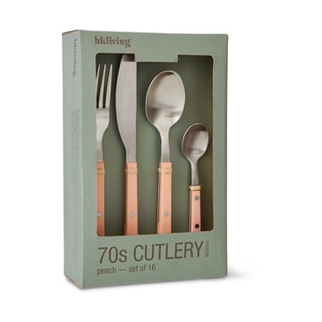 Set di posate anni '70, 16 pezzi - Pesca - HKliving