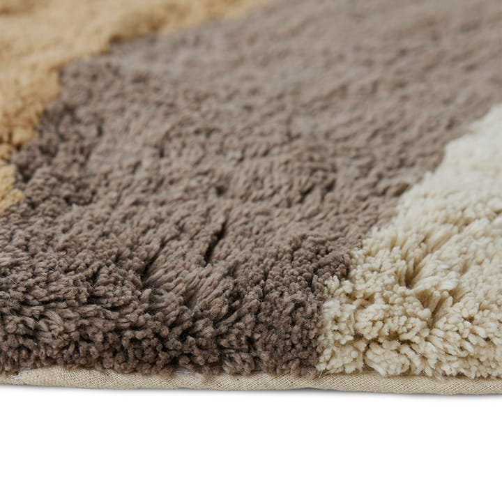 Tappeto da bagno Natural Waves Ø 120 cm, Multicolore naturale HKliving