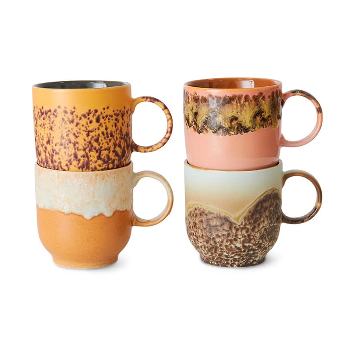 Tazza anni '70 da 25 cl confezione da 4 - Cape    - HKliving