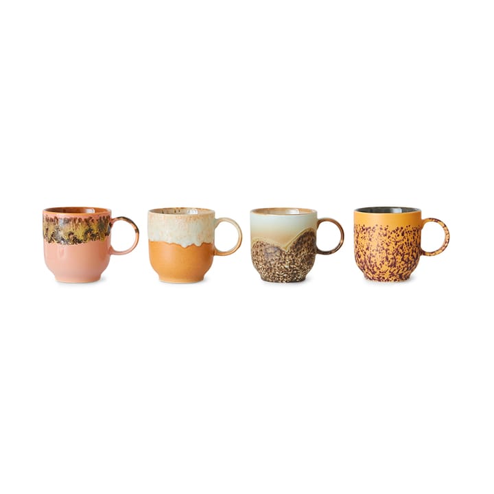 Tazza anni '70 da 25 cl confezione da 4, Cape    HKliving