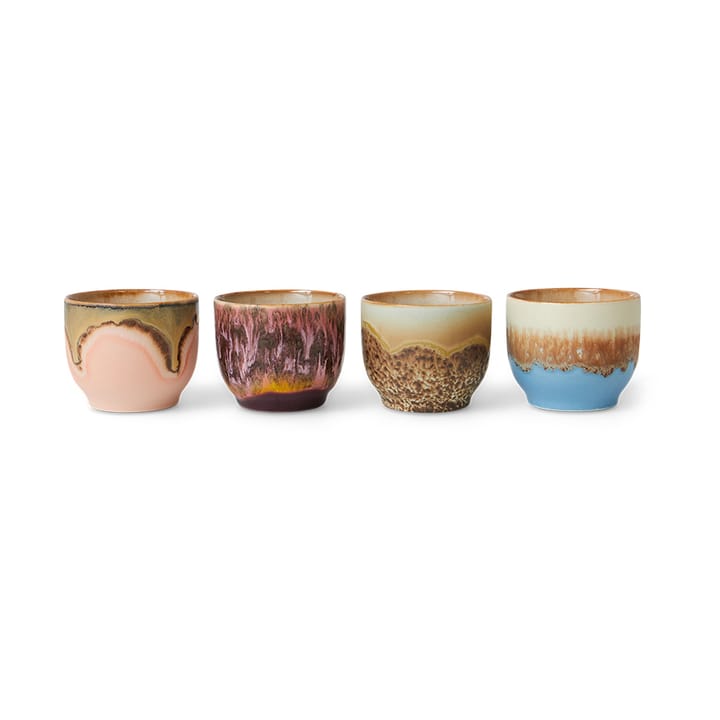 Tazza anni '70 da 25 cl confezione da 4, Lagoon HKliving