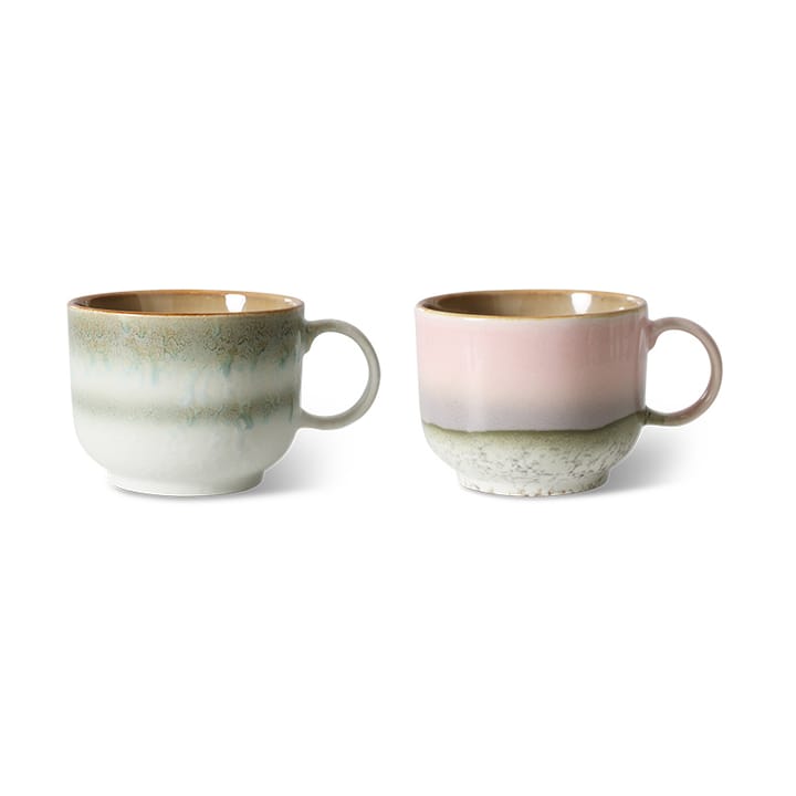 Tazza da tè 70's 42,5 cl confezione da 2, Nova HKliving