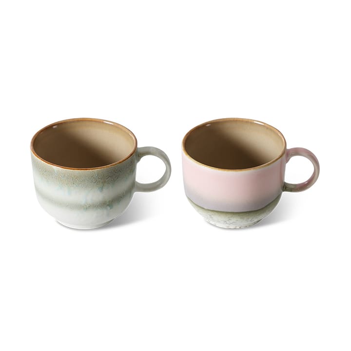 Tazza da tè 70's 42,5 cl confezione da 2, Nova HKliving