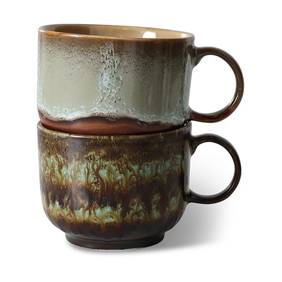 Tazza da tè 70's 42,5 cl confezione da 2 - Odyssey - HKliving