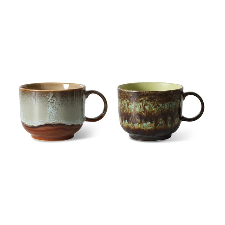 Tazza da tè 70's 42,5 cl confezione da 2, Odyssey HKliving
