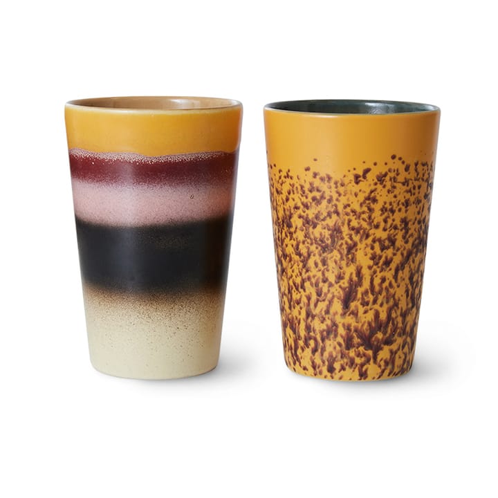 Tazza da tè anni '70 46 cl 2 pezzi - Spiaggia - HKliving