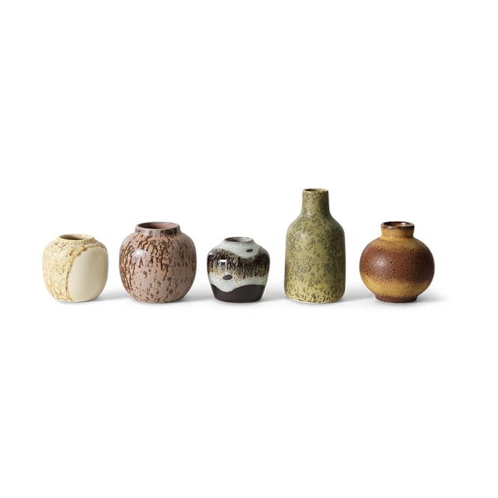 Vasi piccoli 70's confezione da 5 - Inseguitore - HKliving